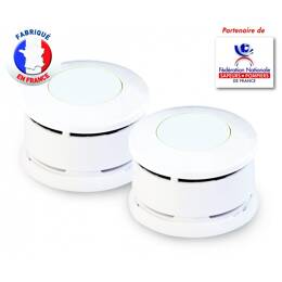 Lot de 2 Détecteurs de Fumée certifiés NF Lifebox Serenity 5 Fa
