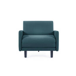 Fauteuil lit Français 1 Place ROLLER 70 LARGE accoudoirs amovibles Tissu-Bouclette / 6 - BLANC - Likoolis