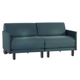 Canapé lit Français 2Places ROLLER DUO 160 MEDIUM accoudoirs amovibles Velours-côtelé Lisboa / 5 - BEIGE - Likoolis