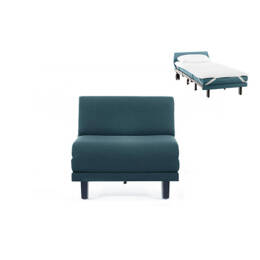 Fauteuil convertible Français 1 Place ROLLER 70 SMALL sans accoudoirs Tissu / VERT  AQUAMA - Filo - Vert - Likoolis