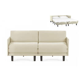 Canapé lit Français 2Places ROLLER DUO 140 MEDIUM accoudoirs amovibles Tissu / ÉCRU - Filo - Marfil - Likoolis