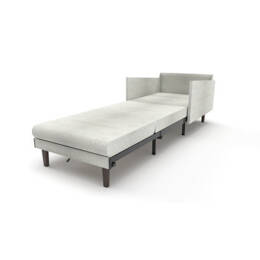 Fauteuil lit Français 1 place PACHA 70 MEDIUM accoudoirs amovibles Tissu-Bouclette / 6 - BLANC - Likoolis