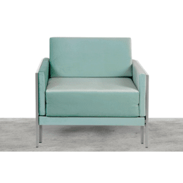 Fauteuil Lit Français Carré 80 x 80 en Tissus accoudoirs fixes Tissu-Bouclette / 6 - BLANC - Likoolis