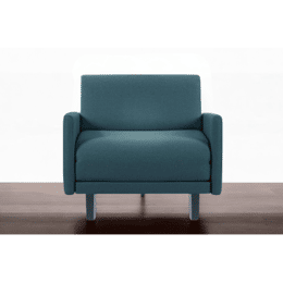 Fauteuil lit Français 1 Place ROLLER 80 LARGE accoudoirs amovibles Velours-côtelé Lisboa / 21 - VERT - Likoolis
