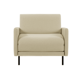 Fauteuil lit Français 1 Place BOSS 80 LARGE  accoudoirs amovibles et réversibles Velours-côtelé Lisboa / 5 - BEIGE - Likoolis