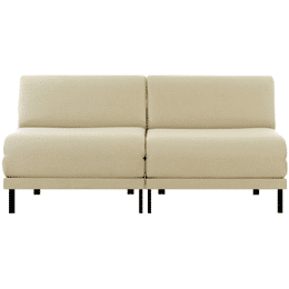 Canapé convertible Français 2Places BOSS DUO 160 SMALL sans accoudoirs Tissu / ÉCRU - Filo - Marfil - Likoolis
