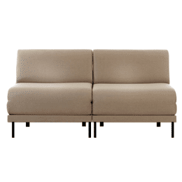 Canapé convertible Français 2Places BOSS DUO 160 SMALL sans accoudoirs Velours-côtelé Lisboa / 21 - VERT - Likoolis