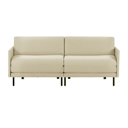 Canapé lit Français 2 places BOSS DUO 140 MEDIUM accoudoirs amovibles Tissu / ÉCRU - Filo - Marfil - Likoolis