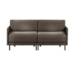 Canapé lit Français 2/3 places BOSS DUO 160 MEDIUM accoudoirs amovibles Tissu / GRIS FONCÉ - Filo - Dark grey - Likoolis