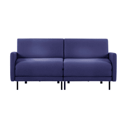 Canapé lit Français 2 places BOSS DUO 140 LARGE accoudoirs amovibles Tissu / BLEU MARINE - Filo - Blue - Likoolis