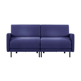 Canapé lit Français 2/3 places BOSS DUO 160 LARGE accoudoirs amovibles Tissu / BLEU MARINE - Filo - Blue - Likoolis