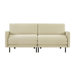 Canapé lit Français 2/3 places BOSS DUO 160 LARGE accoudoirs amovibles Tissu / ÉCRU - Filo - Marfil - Likoolis