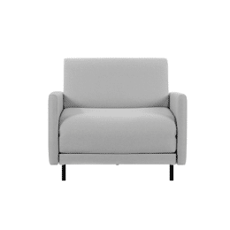 Fauteuil lit Français 1 Place BOSS 70 LARGE  accoudoirs amovibles Tissu / GRIS CLAIR - Filo - Light grey - Likoolis