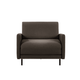 Fauteuil lit Français 1 Place BOSS 70 LARGE  accoudoirs amovibles Cuir-artificiel / NOIR - COMBI - NOIR - Likoolis
