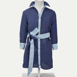 ROBE CHEMISE JULIETTE LIN MARINE ET CIEL