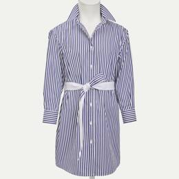 ROBE CHEMISE JULIETTE RAYÉE MARINE