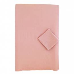 Housse de matelas à langer en gaze de coton vieux rose