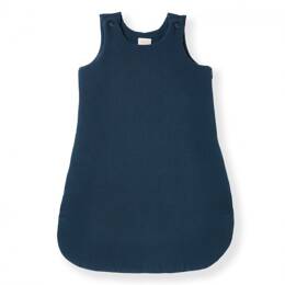 Gigoteuse hiver 6-24 mois en gaze de coton bio Bleu profond