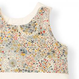 Gigoteuse 6-24 mois en Liberty Etoiles multicolores et percale