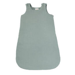 Gigoteuse hiver 24-36 mois en gaze de coton vert sauge bio