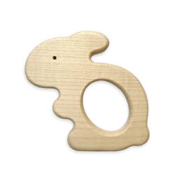Anneau de dentition en bois Lapin