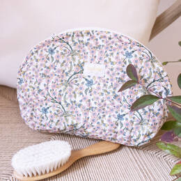 Trousse de toilette demi-lune Liberty Empress rose