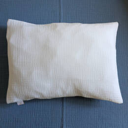 Oreiller en gaze de coton bio blanc cassé 30x40cm