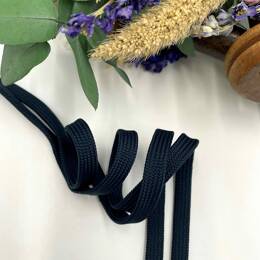 Lacets larges plats Alex - Polyester recyclé - Au choix : blanc, marine ou noir - Longueurs : 90 ou 120 cm - Largeur : 10 mm