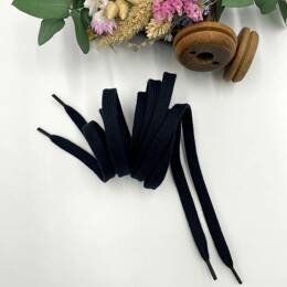 Lacets plats teinture végétale Loan - Au choix : blanc, noir ou marine