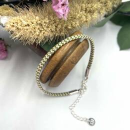 bracelet rose et vert - Huguette