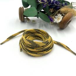 Lacets Moutarde plats - 110 cm, 120 cm et 150 cm - Olivier