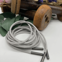 Lacets gris glacés Hugo de 85 cm
