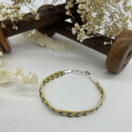 Bracelet fantaisie - Jaune, violet et blanc - Sancho