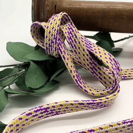 Lacets plats Lakers - violet et jaune - 110 cm