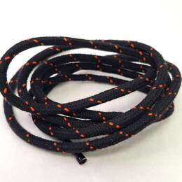 Lacet rond noir orange – longueurs : 130 cm, 150 cm et 180 cm – Bernard