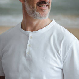 Henley blanc made in France