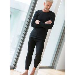 Sous-vêtement technique homme tee-shirt fin en laine manches longues