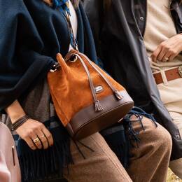 Sac Agathe - Marron - Velours marron
