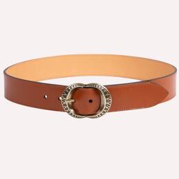 Ceinture Amanda - Cuir lisse camel