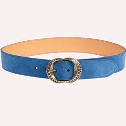 Ceinture Amanda - Velours bleu clair