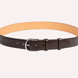 Ceinture Armand - Cuir lisse marron