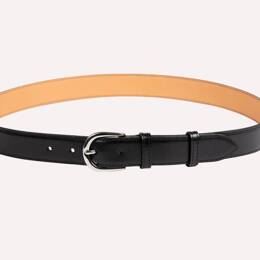 Ceinture Achille - Cuir lisse noir