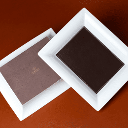 Vide-poches - Marron - Blanc