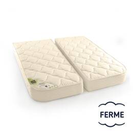 Matelas Elegance Demi-corbeille, Latex 100% Naturel 18cm 70+70x190