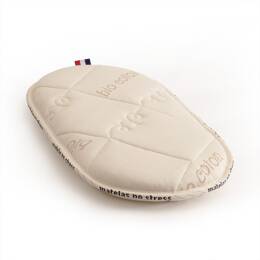 Matelas Couffin 30x72 Mousse Laine Et Coton Bio - Matelas No Stress
