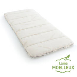 Surmatelas en laine et coton bio