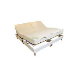 Privilège Bi-tête Ferme : Matelas 100% Latex Naturel. 7 Zones De Confort - 21 Cm 200x200 - Matelas No Stress