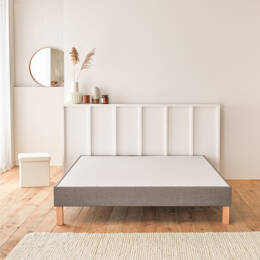 Sommier tapissier 140x200 gris foncé