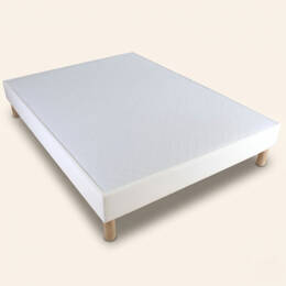 sommier blanc 160x200 tapissier