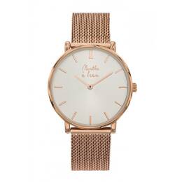 L'Indécise maille dorée rose fond soleillé rose dorée